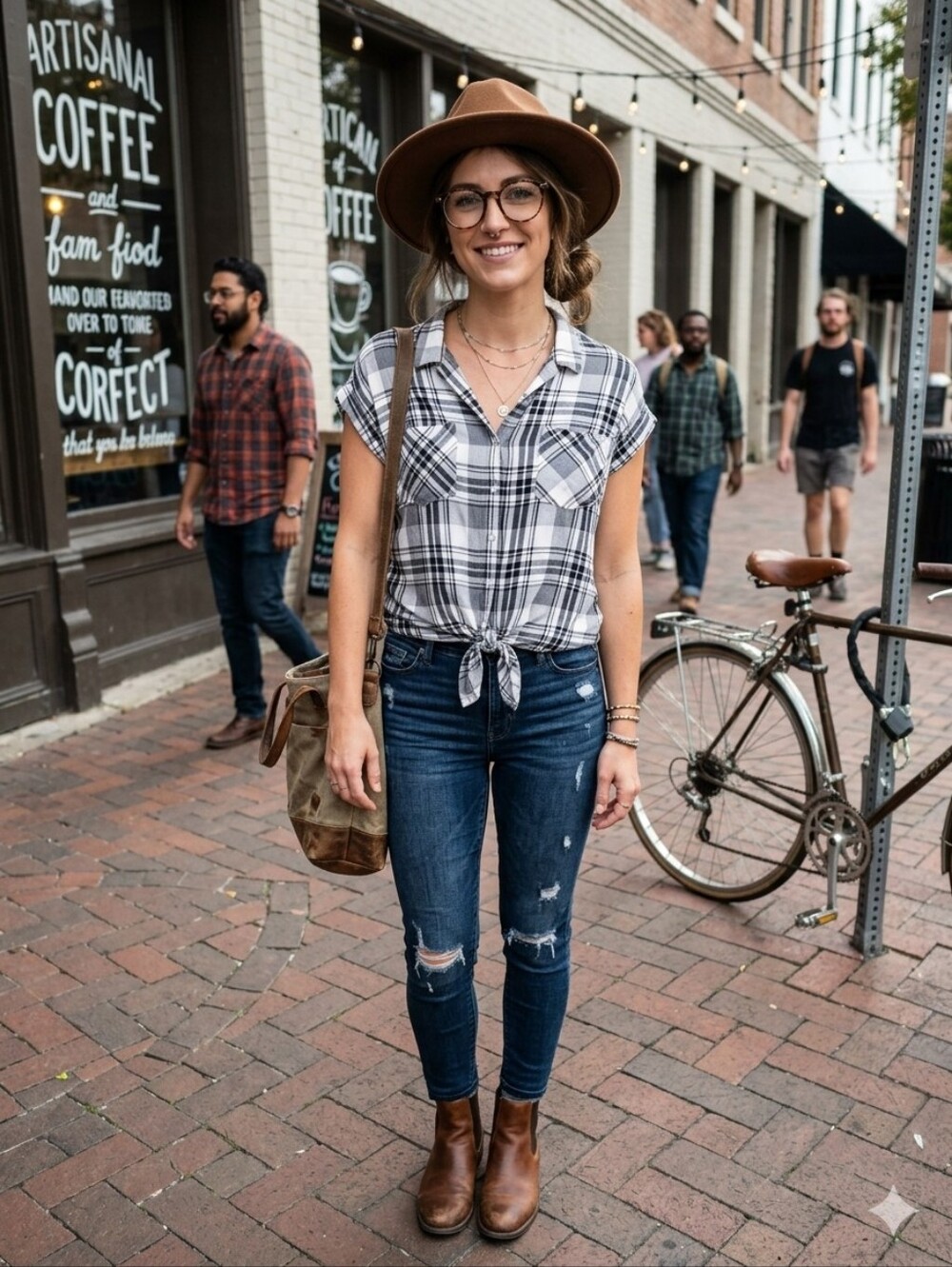 Jachs Girlfriend 100% Rayon Button Up Top